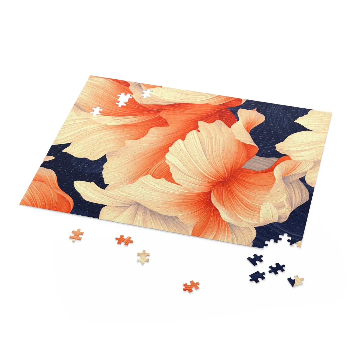 Floral Harmony - Elegant Jigsaw Puzzle Gift