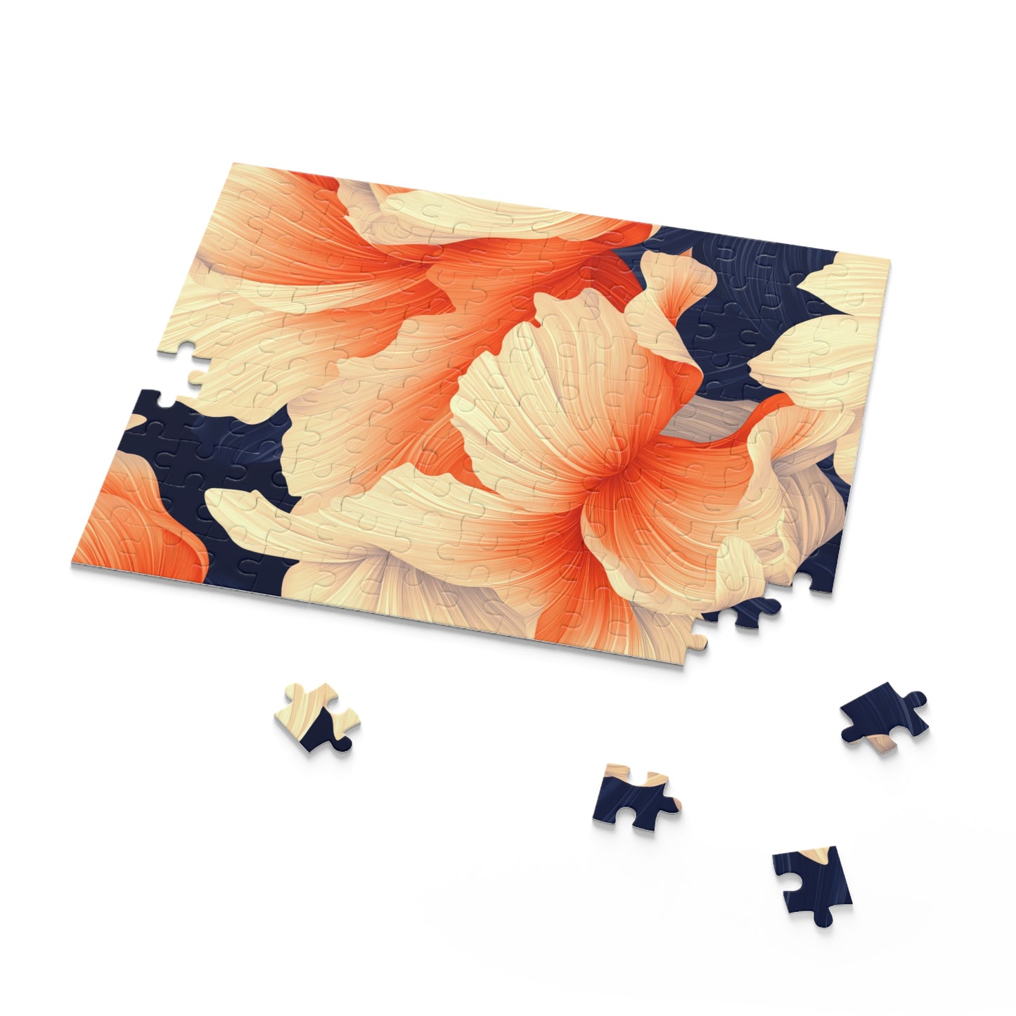 Floral Harmony - Elegant Jigsaw Puzzle Gift