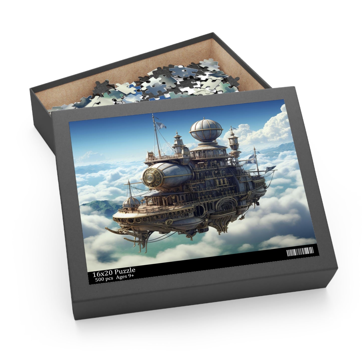 Skybound Citadel - Elegant Jigsaw Puzzle