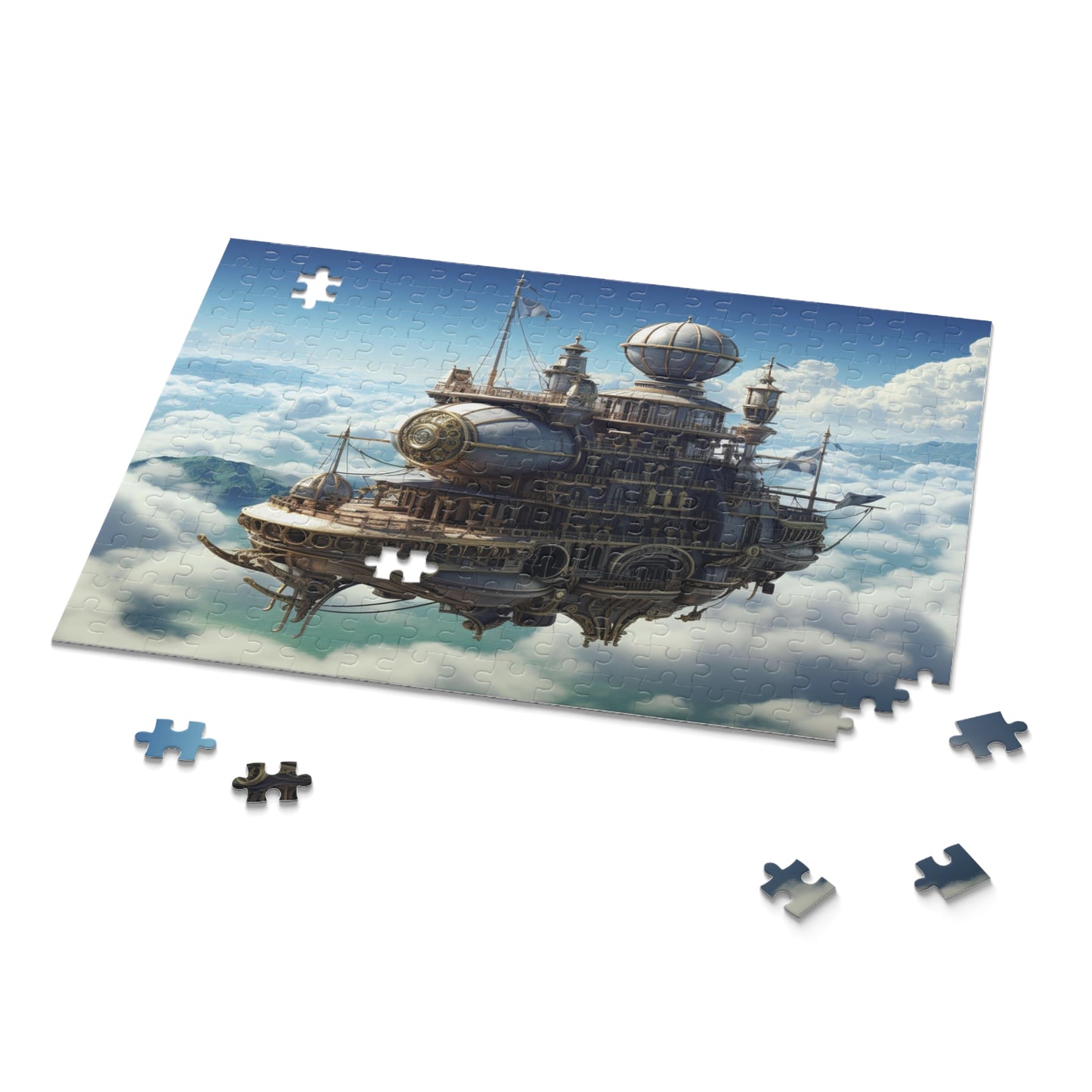 Skybound Citadel - Elegant Jigsaw Puzzle