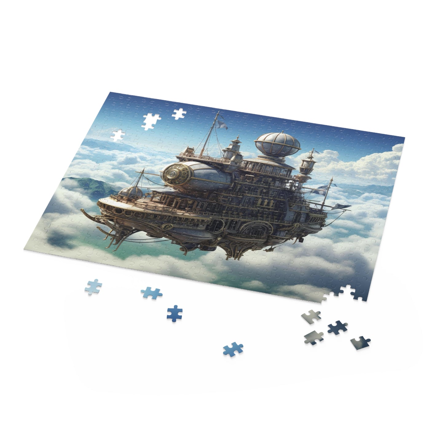 Skybound Citadel - Elegant Jigsaw Puzzle