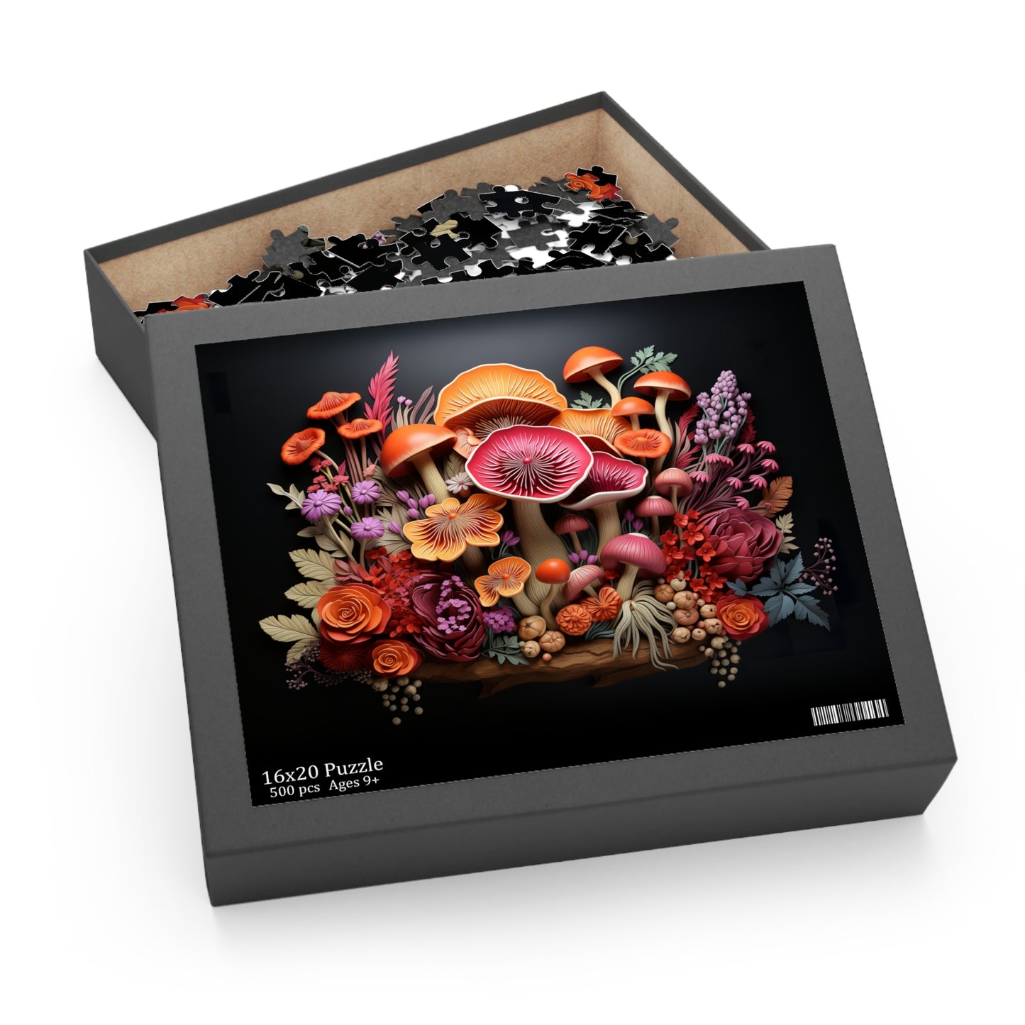 Mycological Bouquet - Elegant Jigsaw Puzzle Gift