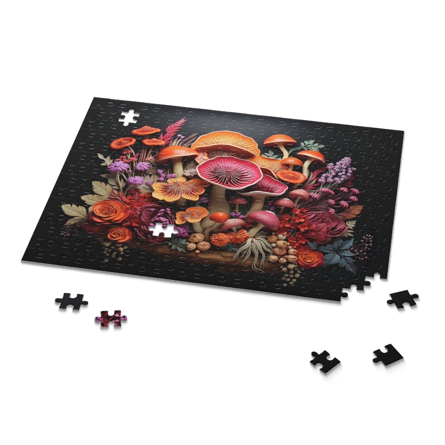 Mycological Bouquet - Elegant Jigsaw Puzzle Gift