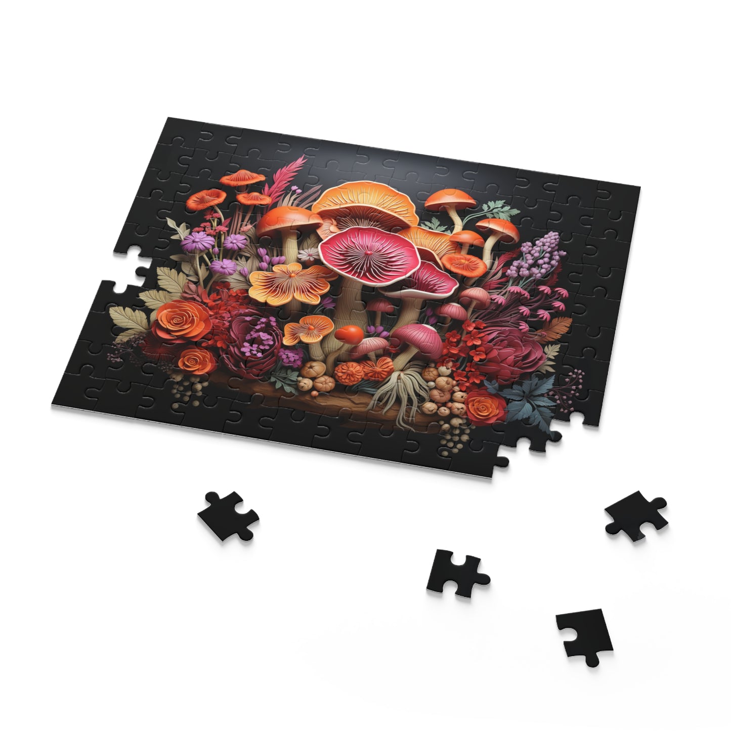 Mycological Bouquet - Elegant Jigsaw Puzzle Gift
