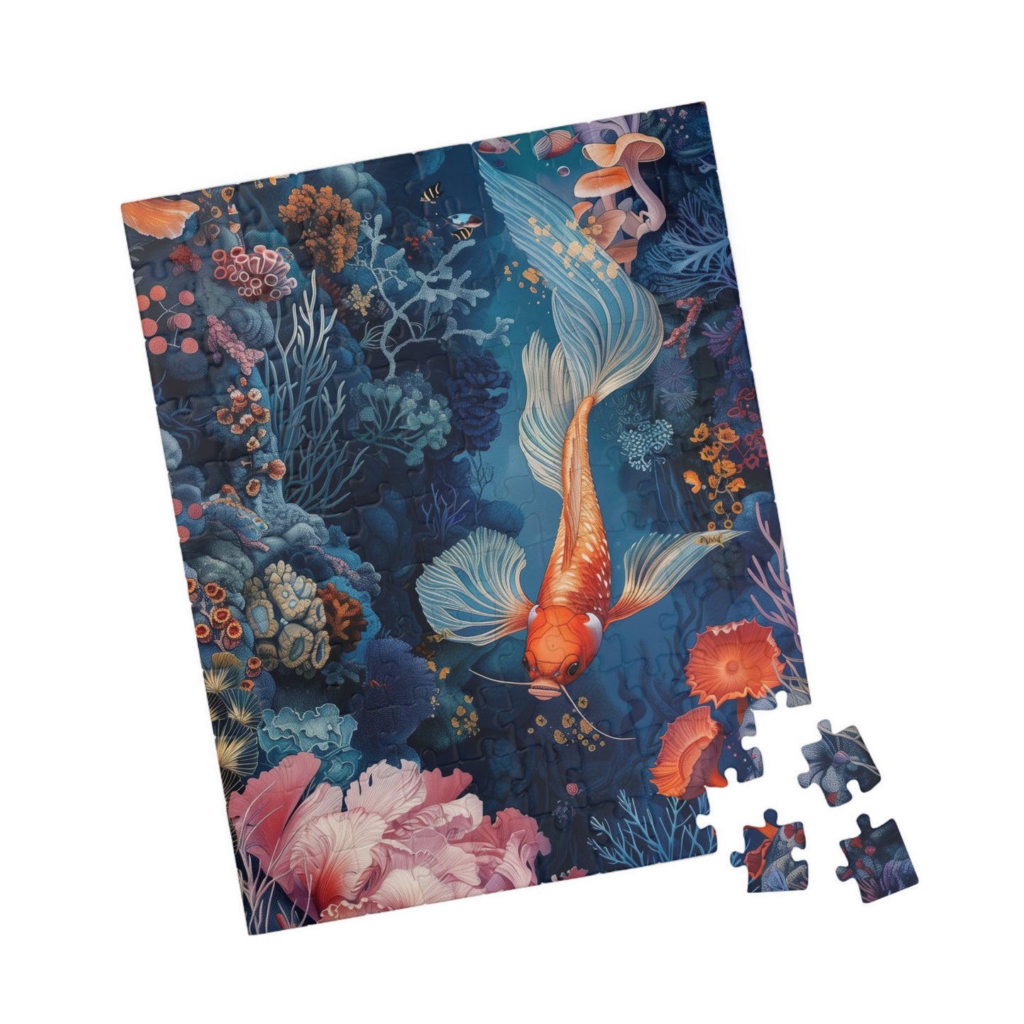 Angelic Coral Koi Jigsaw Puzzle