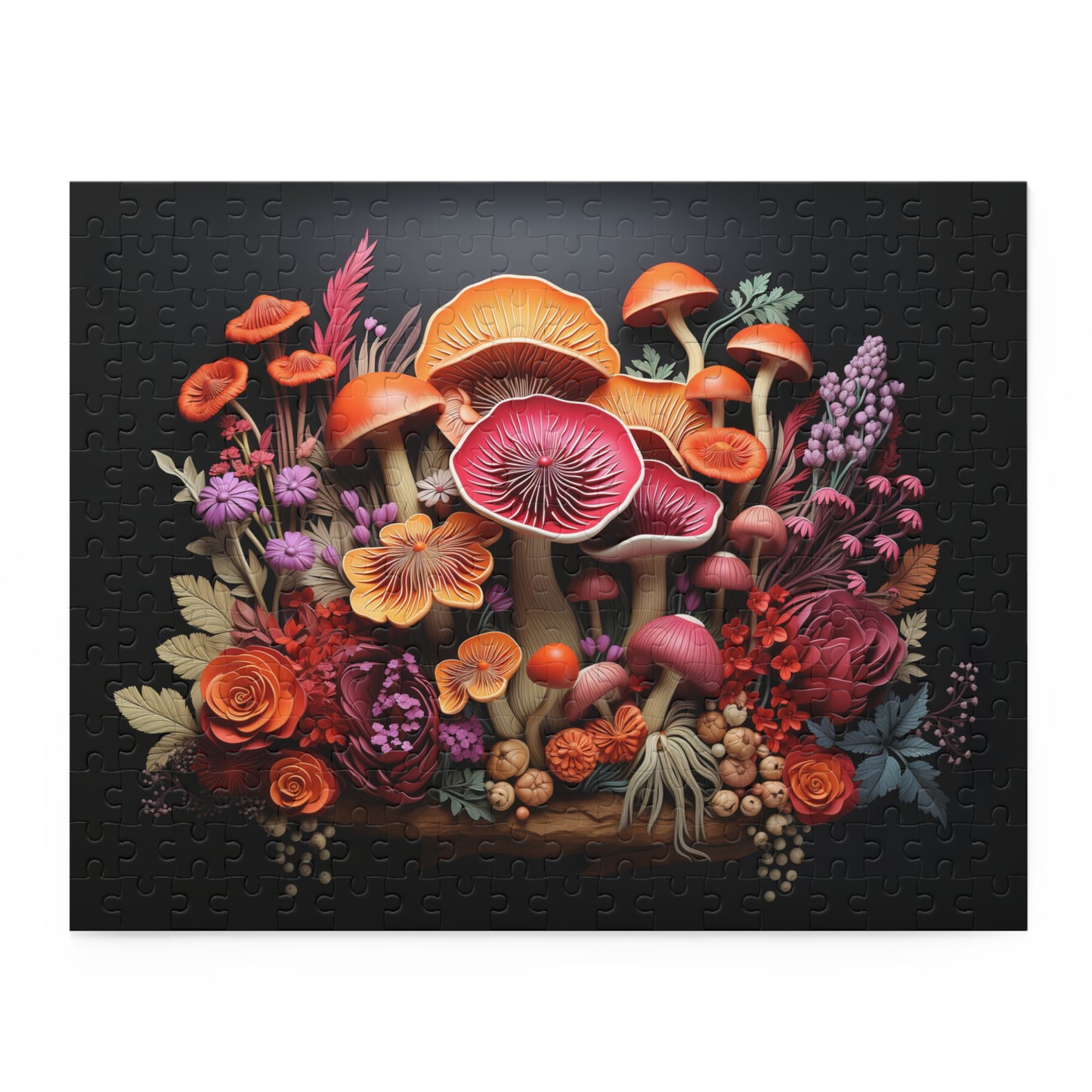 Mycological Bouquet - Elegant Jigsaw Puzzle Gift