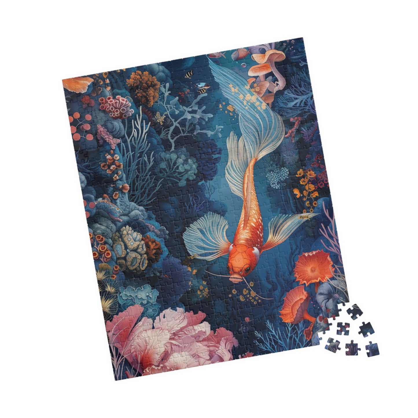 Angelic Coral Koi Jigsaw Puzzle