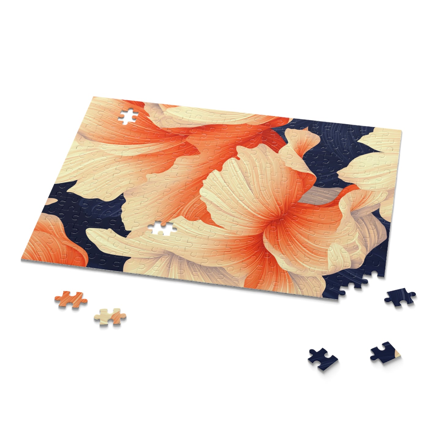 Floral Harmony - Elegant Jigsaw Puzzle Gift