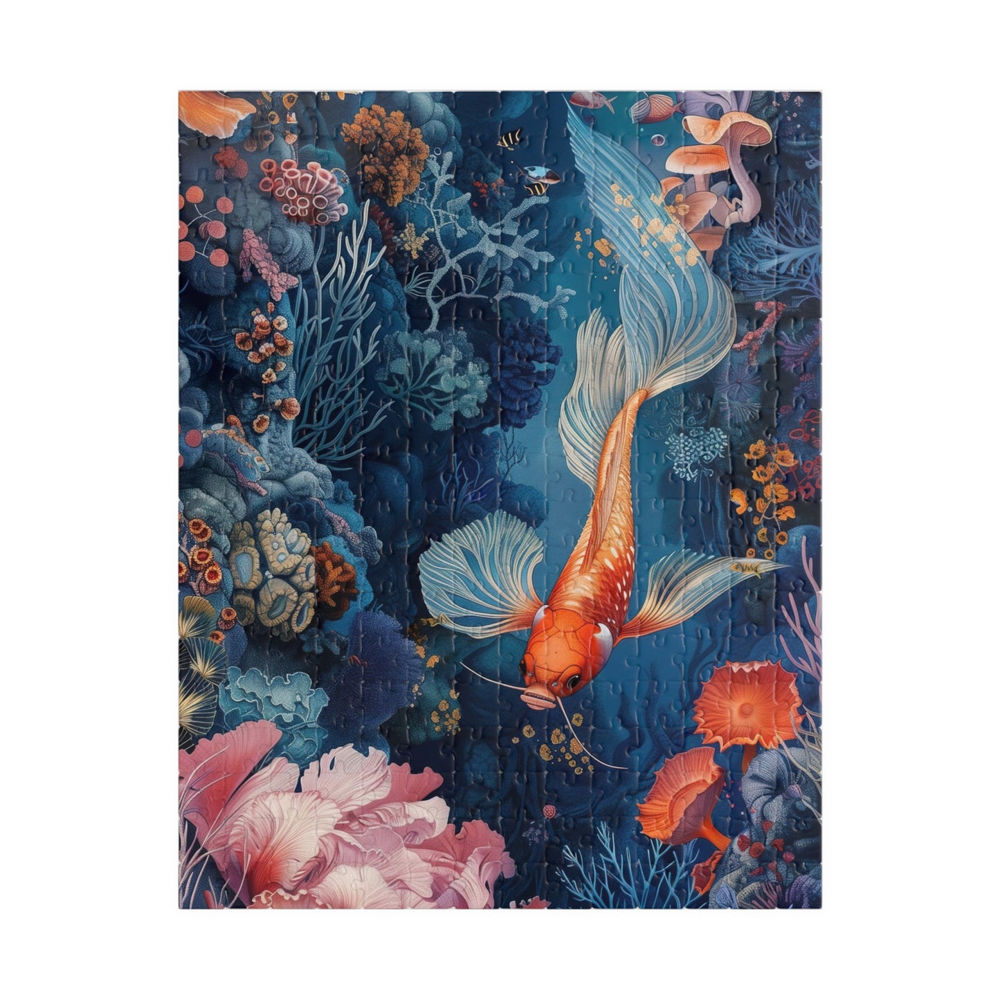 Angelic Coral Koi Jigsaw Puzzle