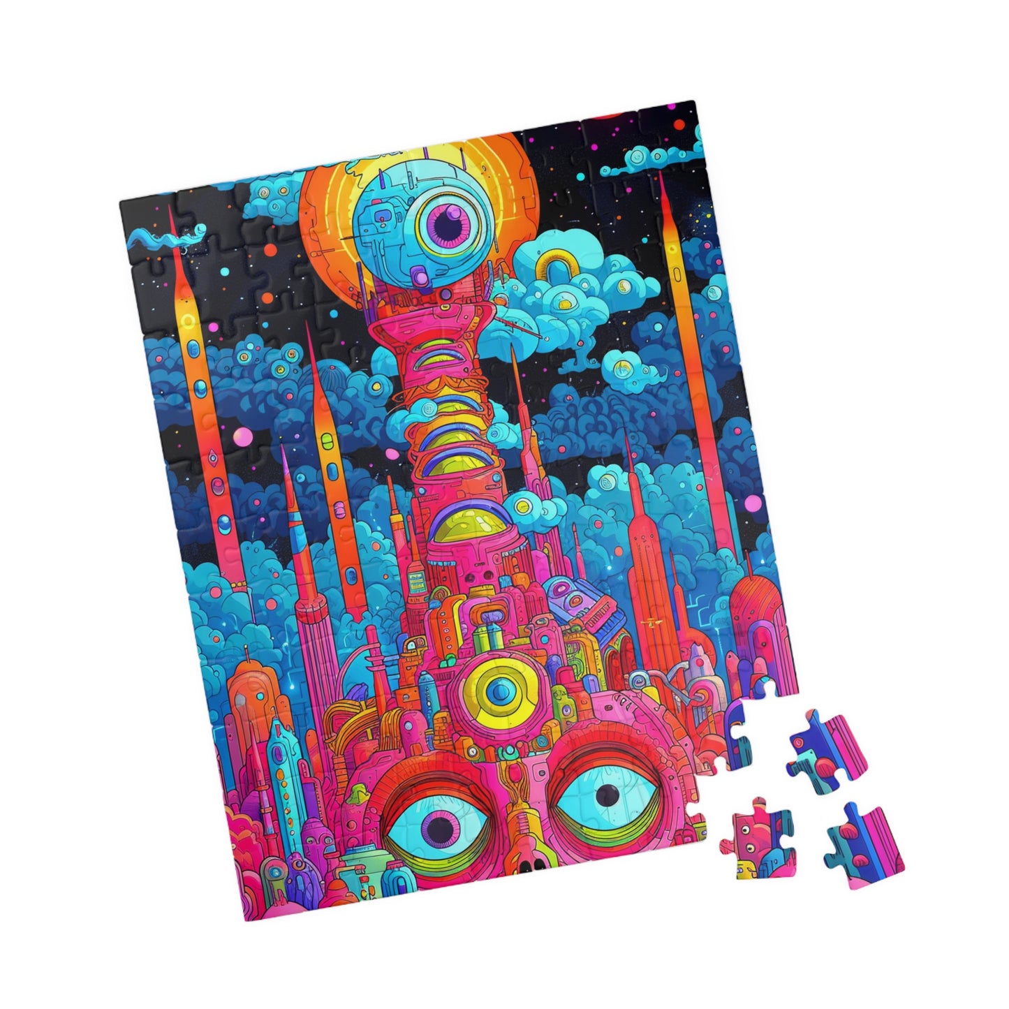 Cosmic Vision City Jigsaw Puzzle