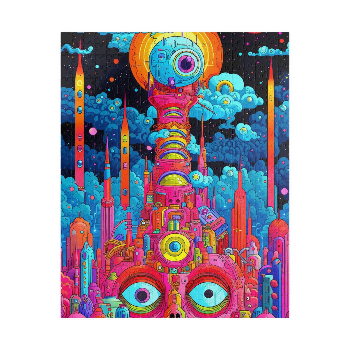 Cosmic Vision City Jigsaw Puzzle