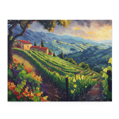 Vineyard Sunrise - Elegant Jigsaw Puzzle