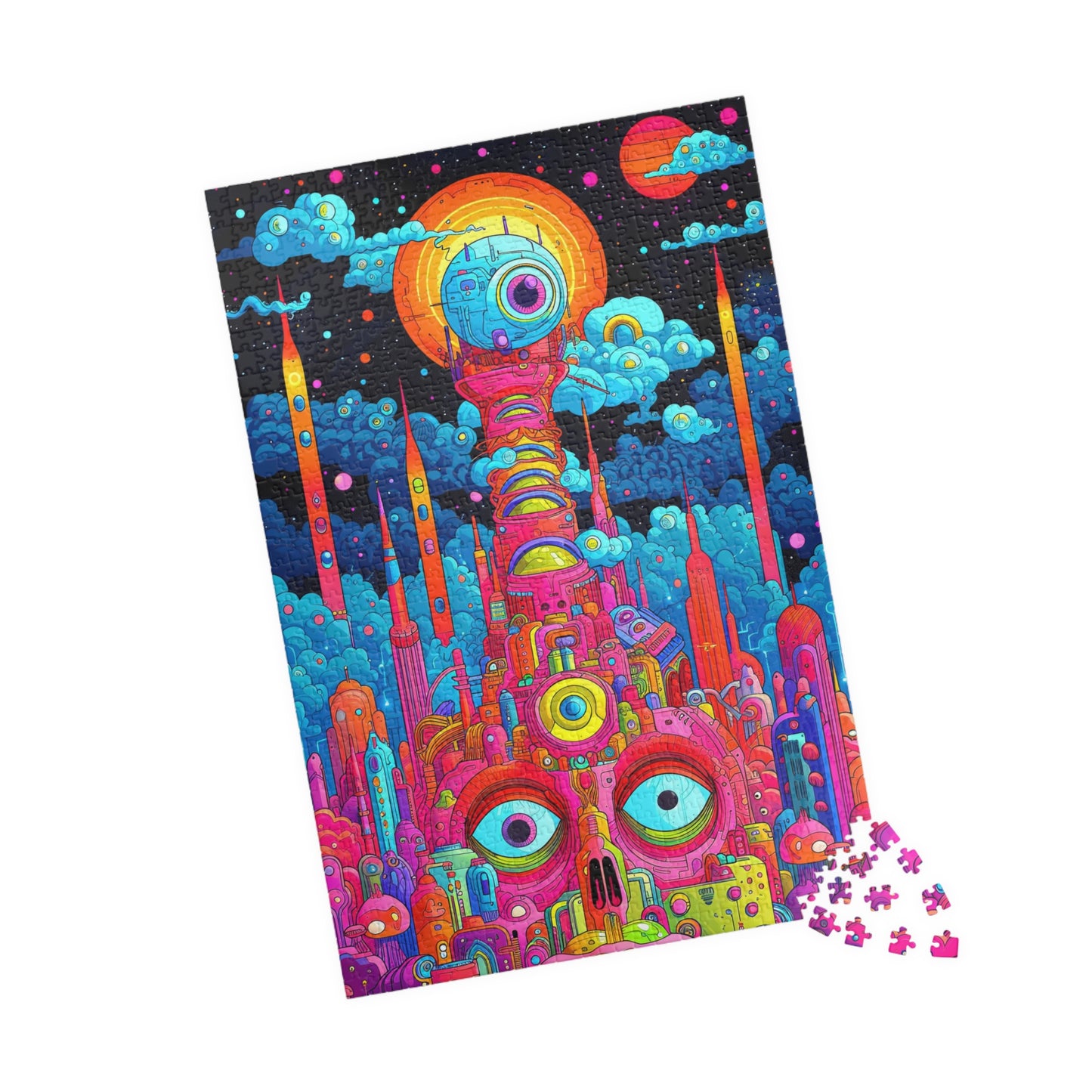 Cosmic Vision City Jigsaw Puzzle