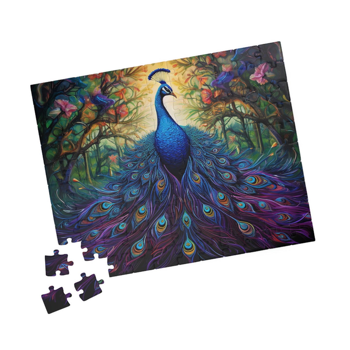 Majestic Peacock Jigsaw Puzzle