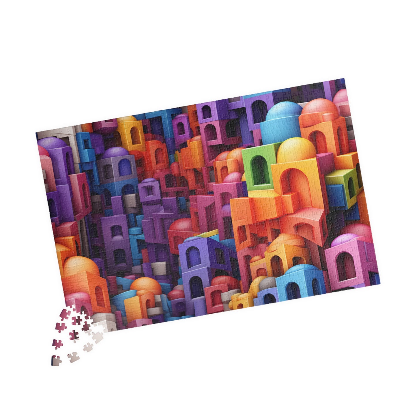 Puzzle Pleasers Flagship Design: Colorful Casbah 1000+ Piece Jigsaw