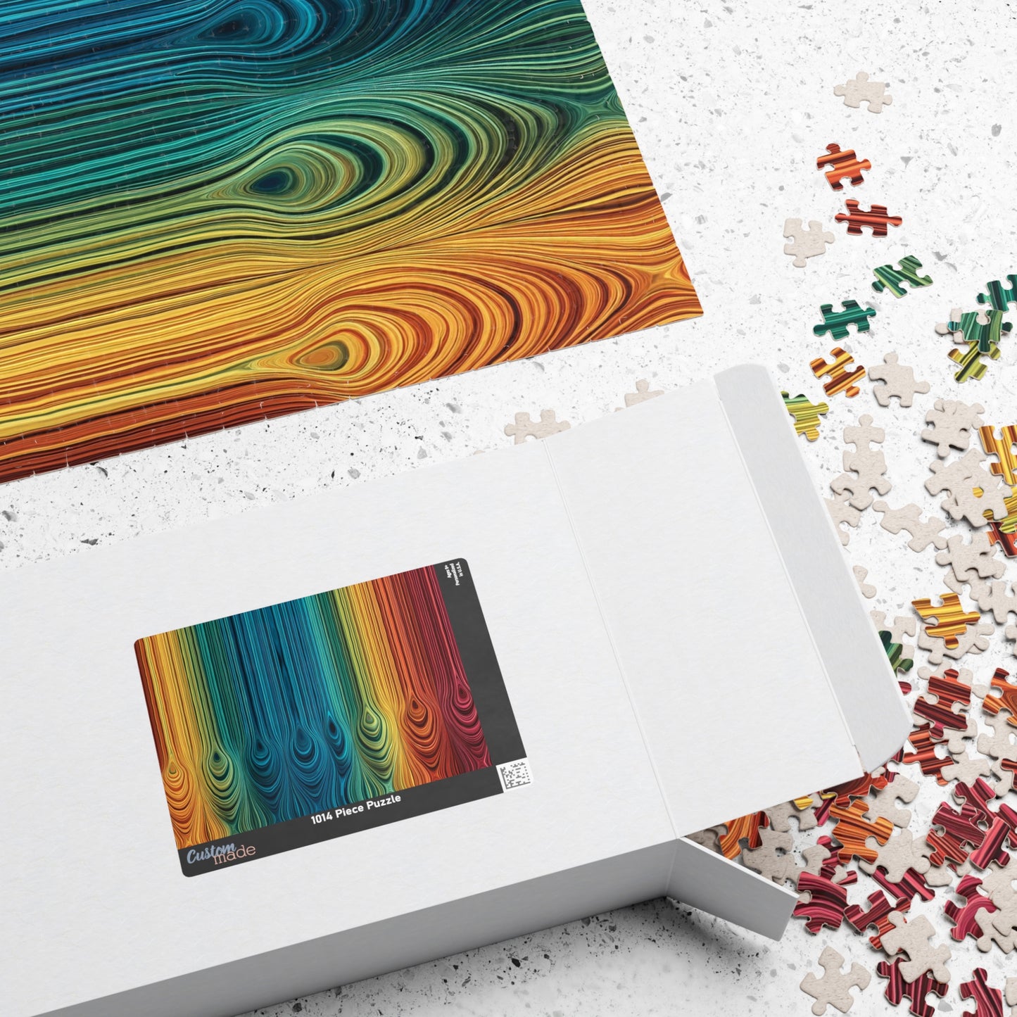 Rainbow Ripples 1000 Piece Jigsaw Puzzle