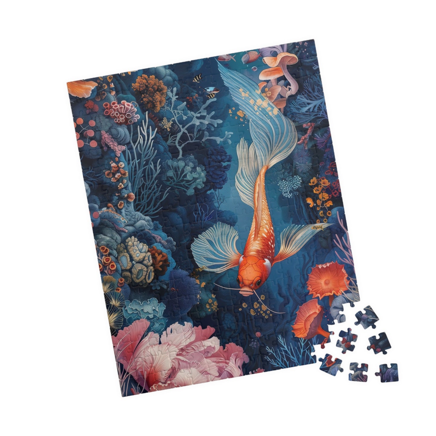 Angelic Coral Koi Jigsaw Puzzle