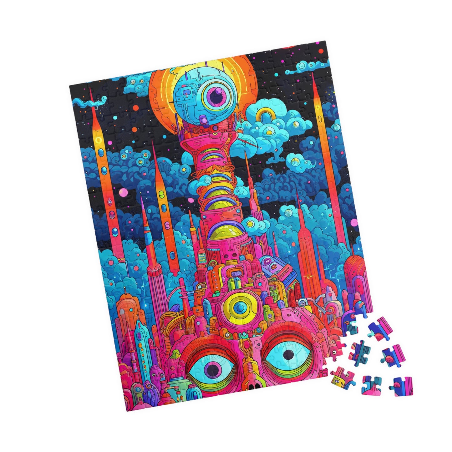 Cosmic Vision City Jigsaw Puzzle