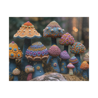 Cozy Crochet Shrooms Jigsaw Puzzle