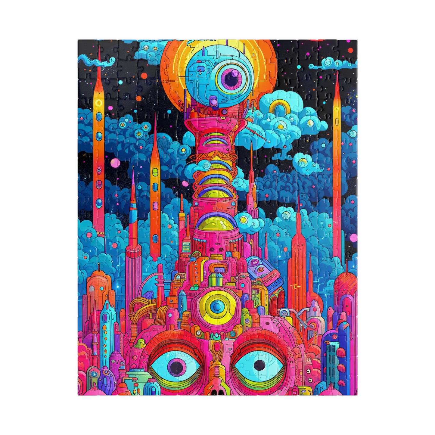 Cosmic Vision City Jigsaw Puzzle