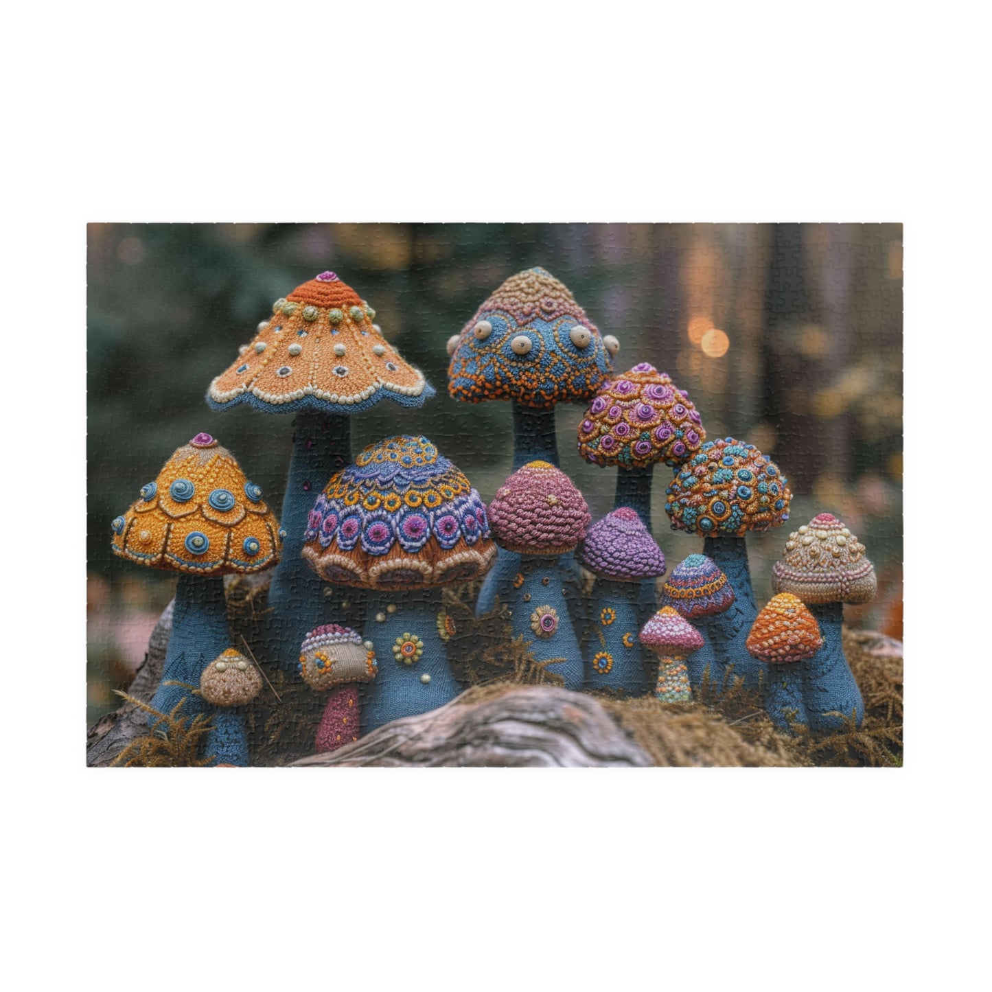 Cozy Crochet Shrooms Jigsaw Puzzle