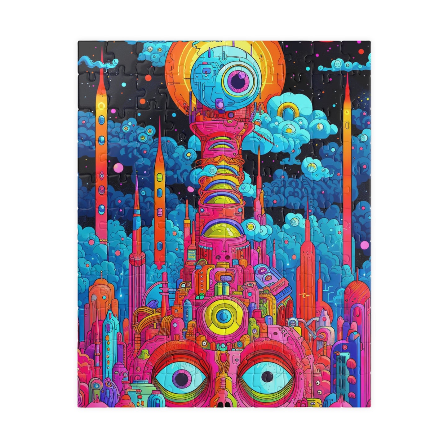 Cosmic Vision City Jigsaw Puzzle