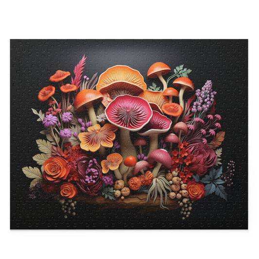 Mycological Bouquet - Elegant Jigsaw Puzzle Gift