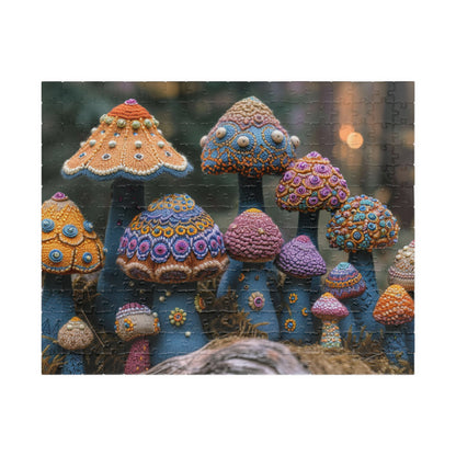 Cozy Crochet Shrooms Jigsaw Puzzle