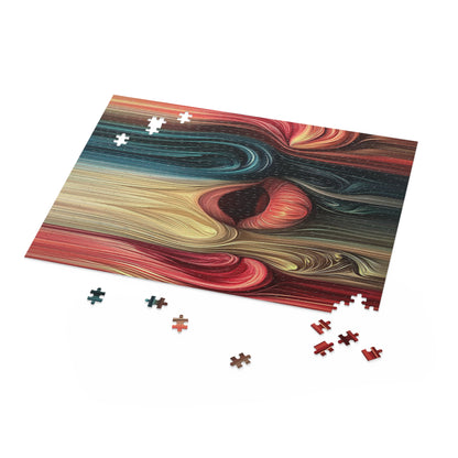 Hair Full - Avant-Garde Jigsaw Puzzle for Adults - Elegant Black Satin Pieces