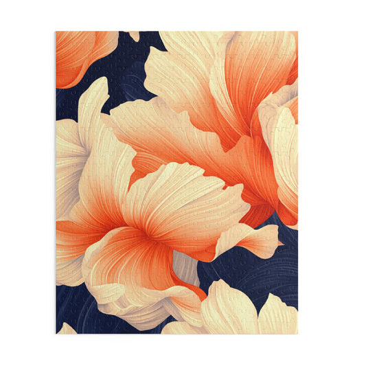 Floral Harmony - Elegant Jigsaw Puzzle Gift