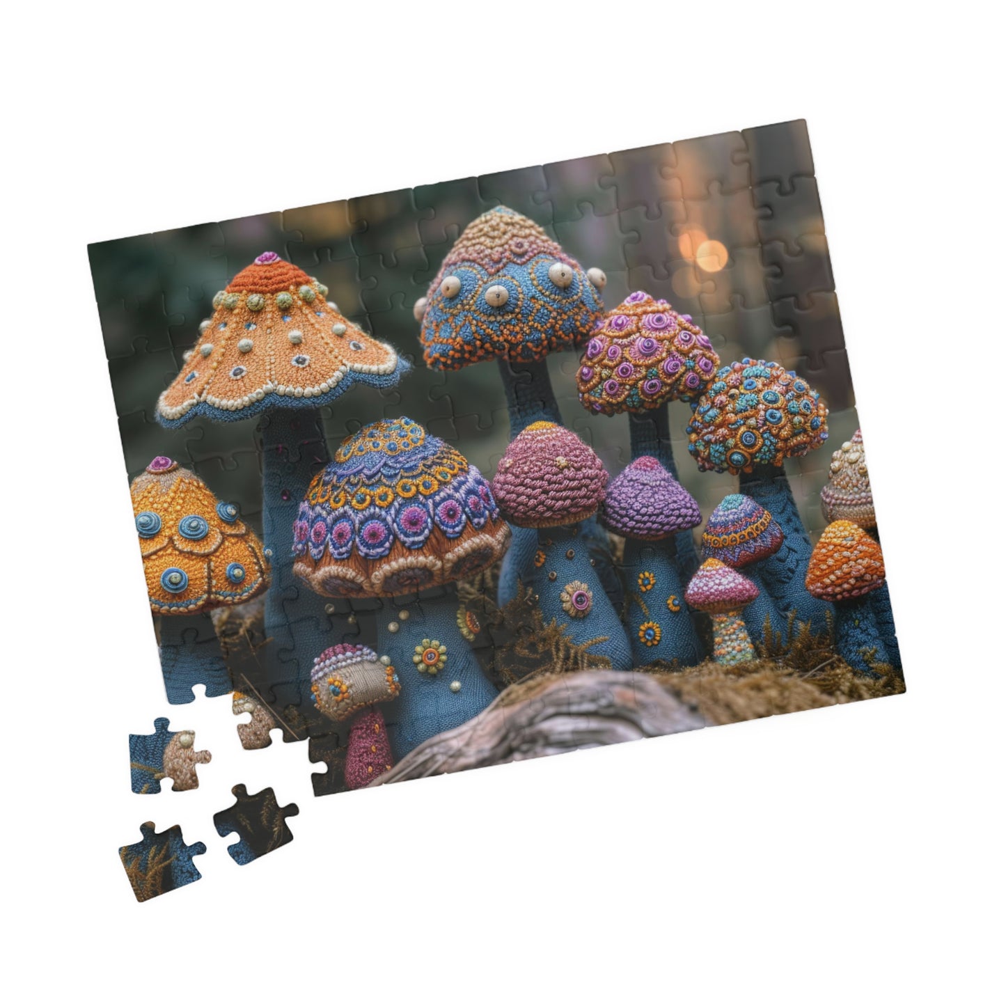 Cozy Crochet Shrooms Jigsaw Puzzle