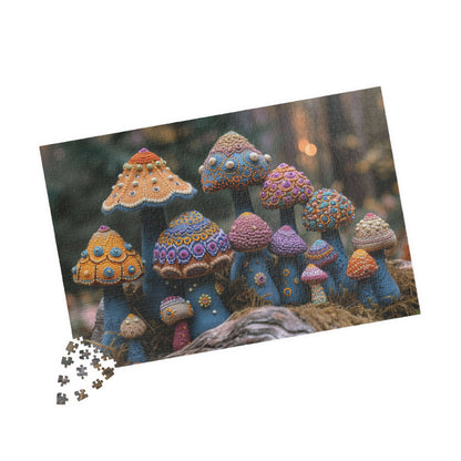 Cozy Crochet Shrooms Jigsaw Puzzle