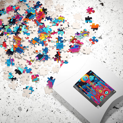 Cosmic Vision City Jigsaw Puzzle