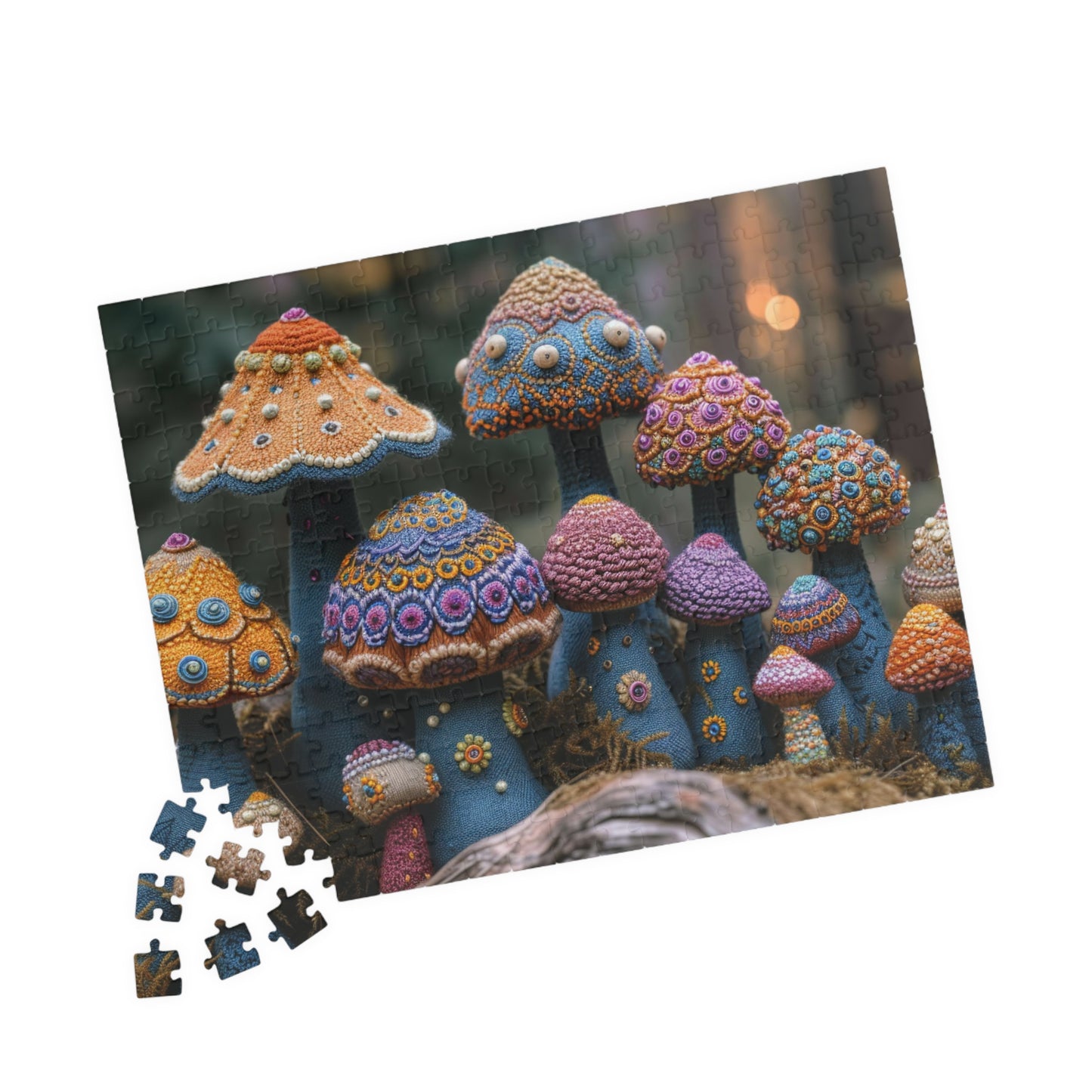 Cozy Crochet Shrooms Jigsaw Puzzle