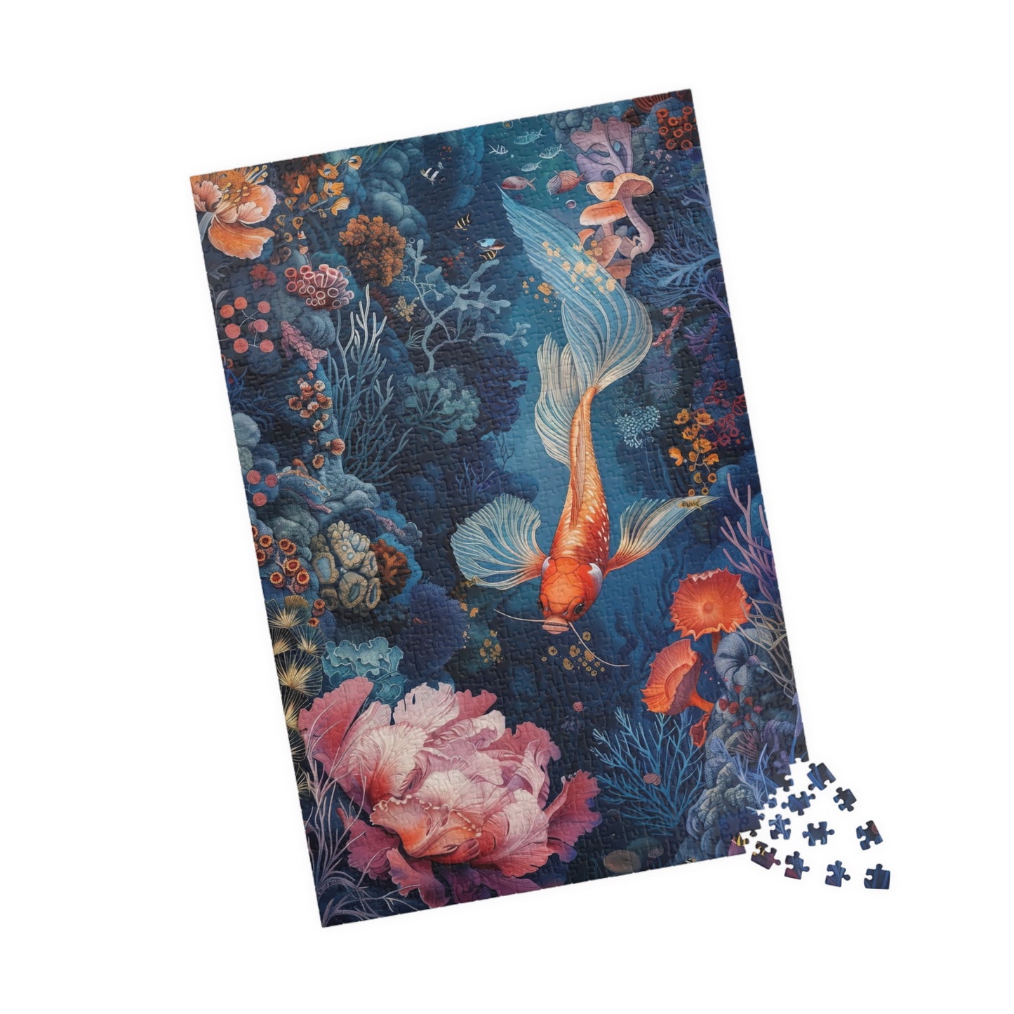 Angelic Coral Koi Jigsaw Puzzle