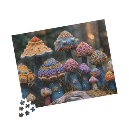 Cozy Crochet Shrooms Jigsaw Puzzle