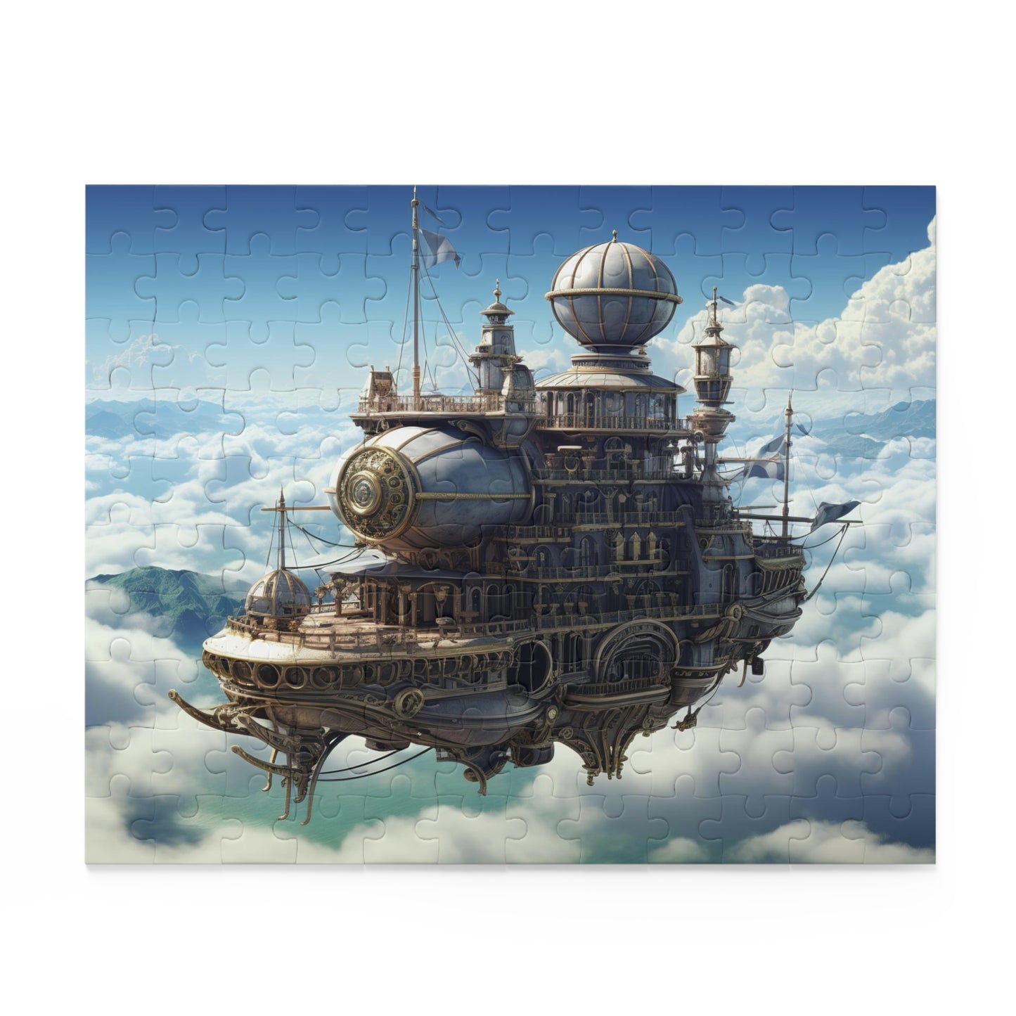 Skybound Citadel - Elegant Jigsaw Puzzle