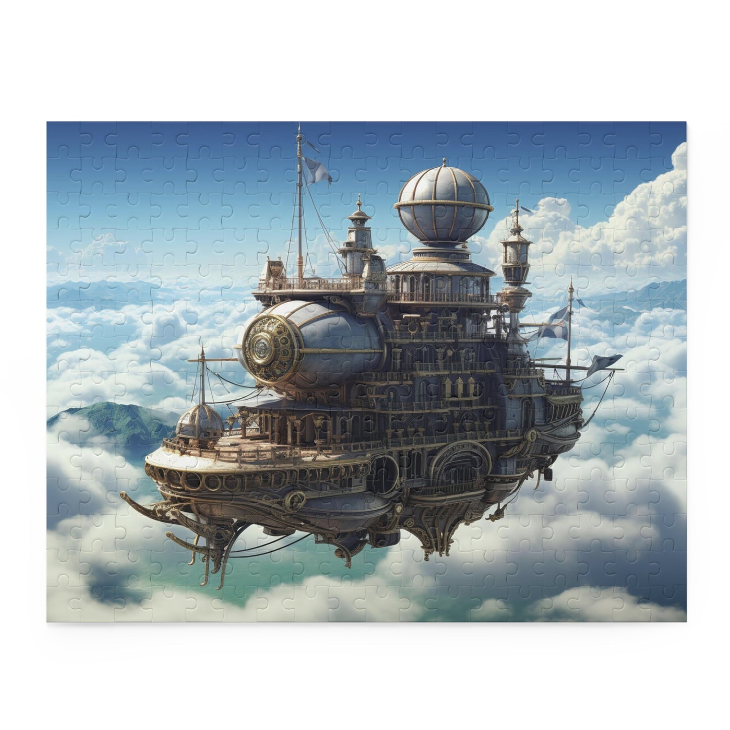 Skybound Citadel - Elegant Jigsaw Puzzle