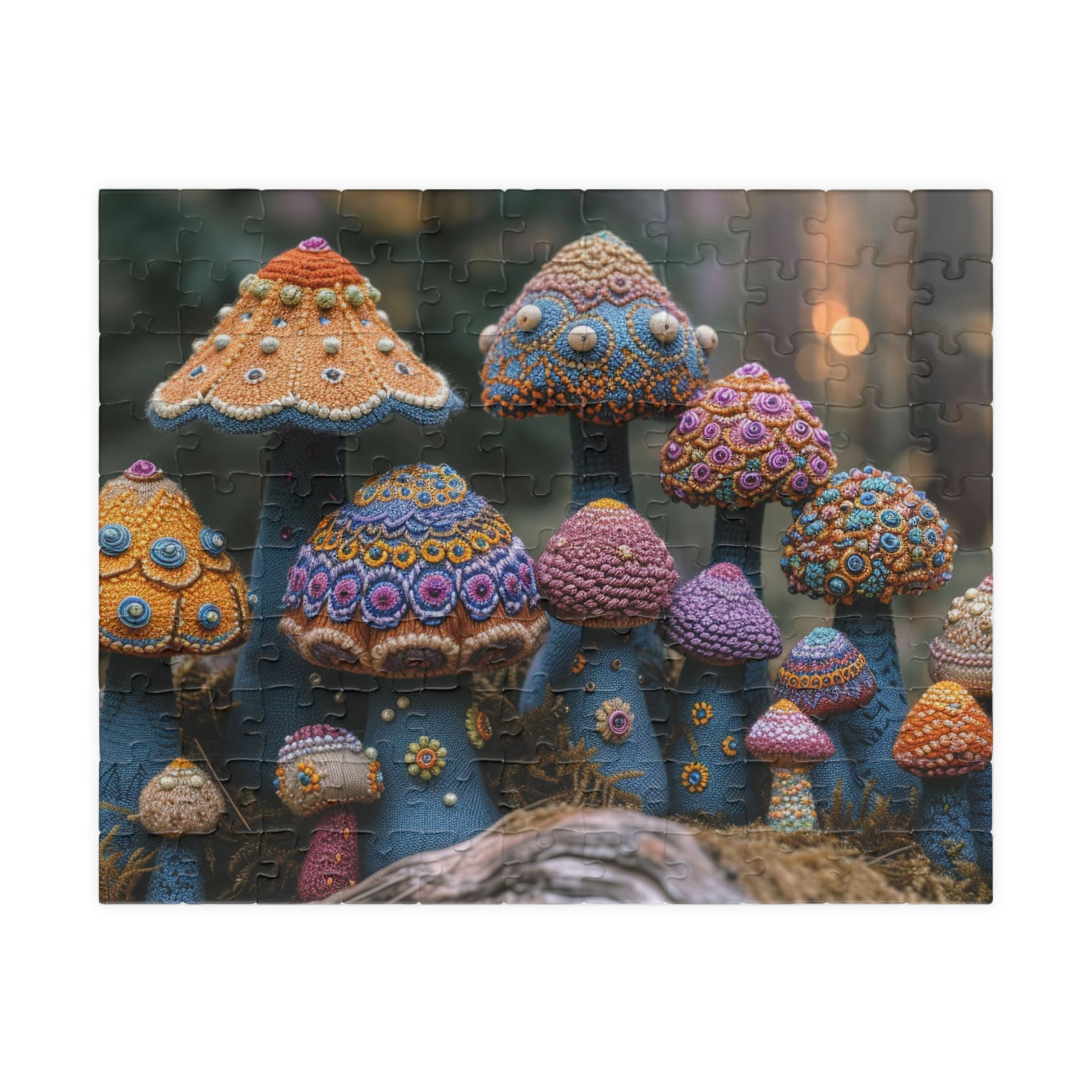 Cozy Crochet Shrooms Jigsaw Puzzle